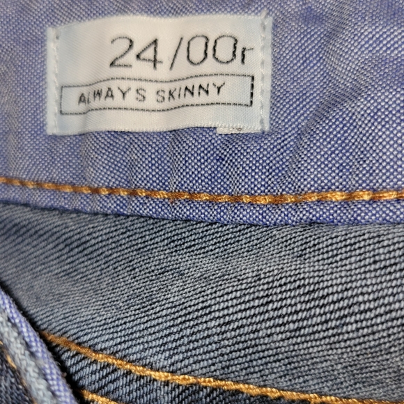 Gap 1969 Women's Always Skinny Jeans Size 24/00R - Picture 5 of 7